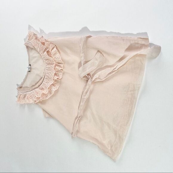 J. Crew blush ruffle tunic - Picture 1 of 9